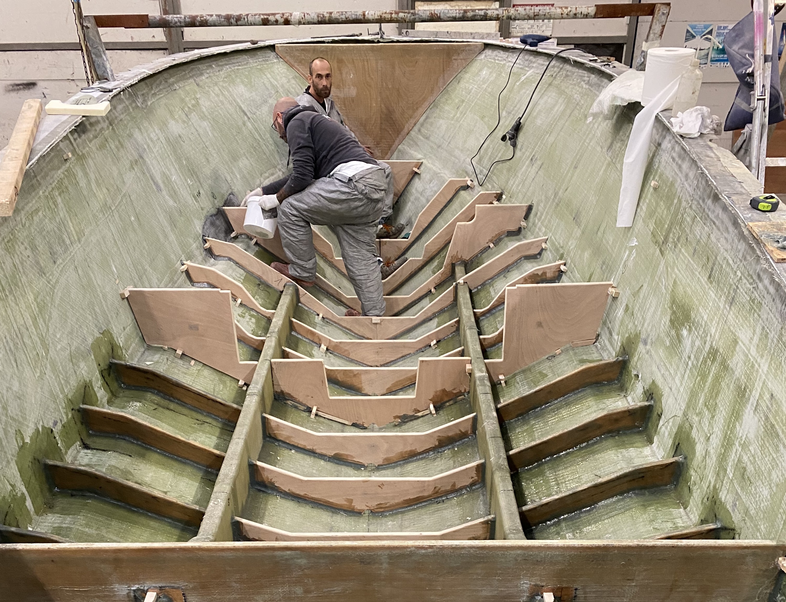 Pi&egrave;ces de renfort en composite pour bateau