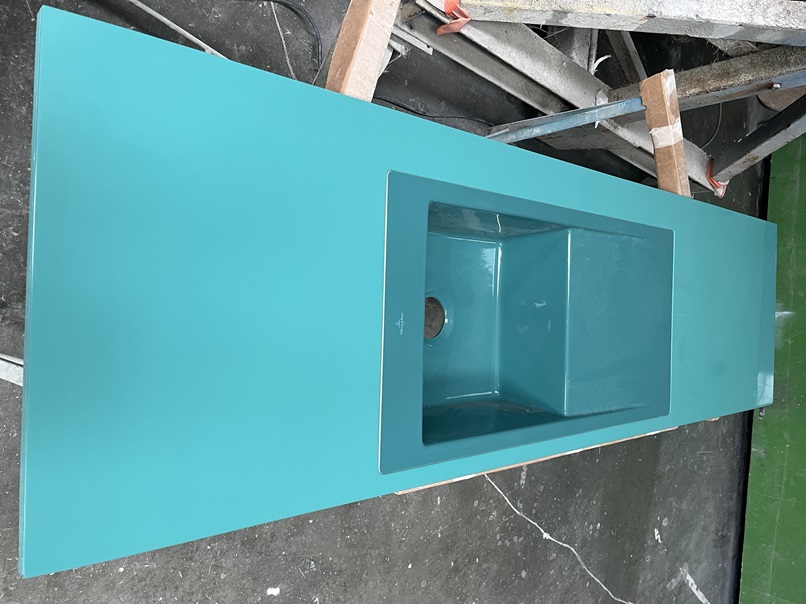 Plan de travail et &eacute;vier en composite